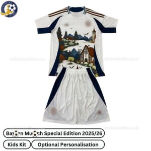 Bay^_^rn Special Edition Kids Football Kit 2025_26 (No socks) – Fan version